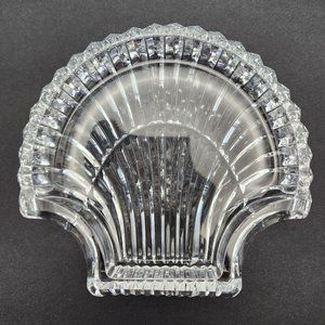 Vintage Waterford Crystal Vanity Shell Shaped Trinket/Nut/Key Dish